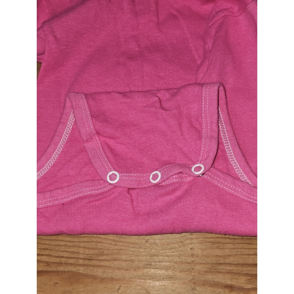 Rare Vintage Disney Baby Minnie Mouse Long Sleeve Bodysuit Pink Made USA Dundee - Picture 8 of 8